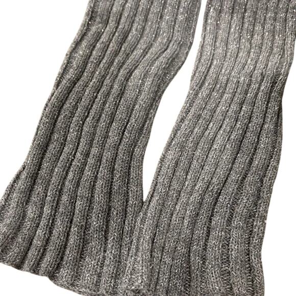 NEW PrettyLittleThing Soft Knit Cozy Ribbed Slouchy Stretchy Handwarmer OS Grey - Picture 5 of 16